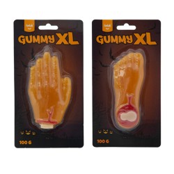 Giant Gummy Hand & Foot 100g